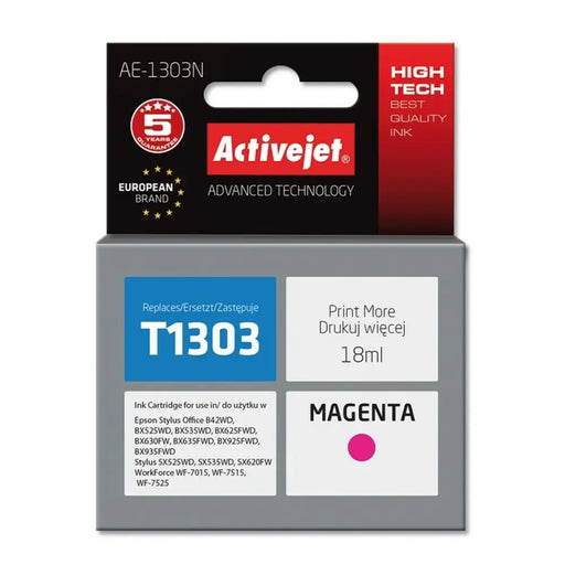 Original Ink Cartridge Activejet AE-1303N Magenta - Оригинални Касети с Мастило<<<Електроника Периферни и резервни