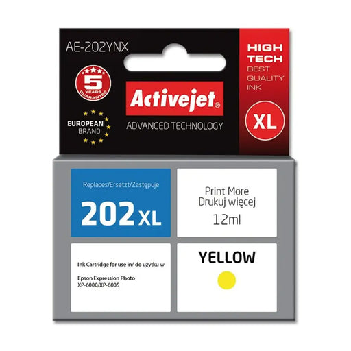 Original Ink Cartridge Activejet AE-202YNX Yellow - Оригинални Касети с Мастило<<<Електроника Периферни и резервни