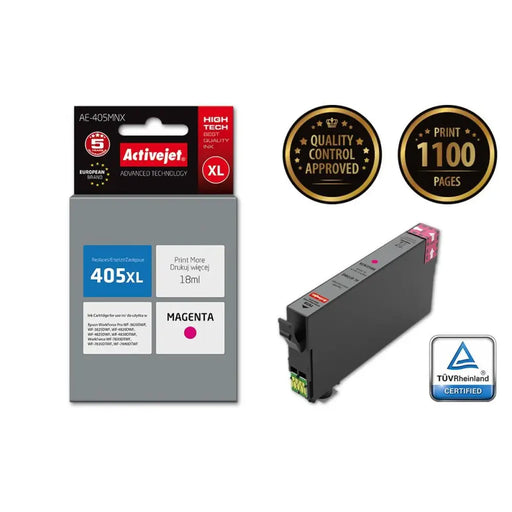 Original Ink Cartridge Activejet AE-405MNX White Magenta - Оригинални Касети с Мастило<<<Електроника Периферни и