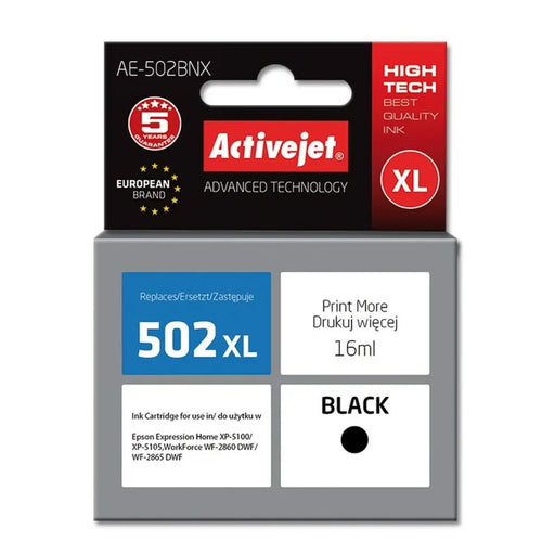 Original Ink Cartridge Activejet AE-502BNX Black - Оригинални Касети с Мастило<<<Електроника Периферни и резервни