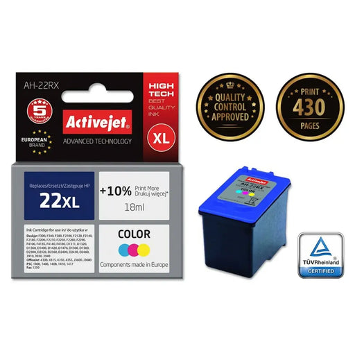 Original Ink Cartridge Activejet AH-22RX Cyan/Magenta/Yellow - Оригинални Касети с Мастило<<<Електроника Периферни и