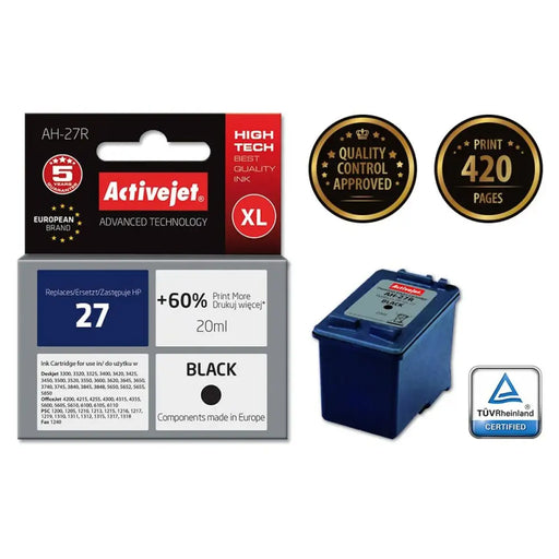 Original Ink Cartridge Activejet AH-27R Black - Оригинални Касети с Мастило<<<Електроника Периферни и резервни