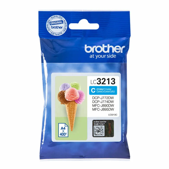 Original Ink Cartridge Brother LC-3213C Cyan - Електроника Периферни и резервни части<<<Компютри|