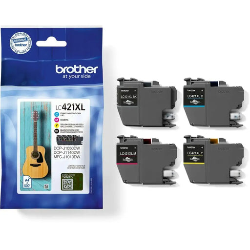 Original Ink Cartridge Brother LC421XL Black/Cyan/Magenta/Yellow (4 Units) - Електроника Периферни и резервни