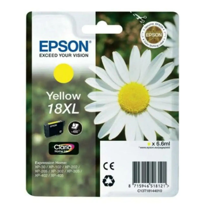 Original Ink Cartridge Epson 18XL Yellow - Електроника Периферни и резервни части<<<Компютри|