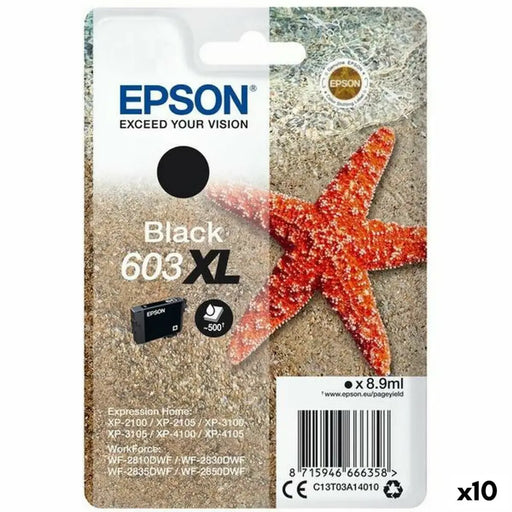Original Ink Cartridge Epson 603 XL Black (10 Units) - Електроника Периферни и резервни части<<<Компютри|