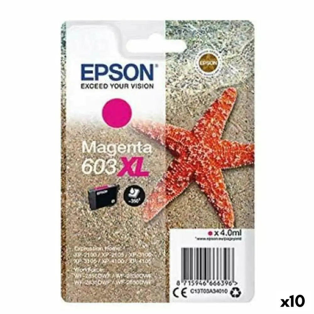 Original Ink Cartridge Epson 603 XL Magenta (10 Units) — Dragtek