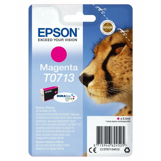 Original Ink Cartridge Epson D-78/92/120/DX-4000/5000/6000/7000F Magenta (10 Units) - Електроника Периферни и резервни