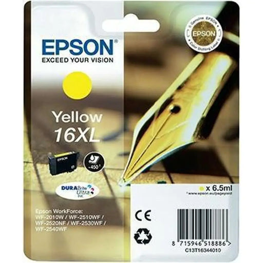 Original Ink Cartridge Epson DURABRITE ULTRA INK - Nº16XL Yellow (10 Units) - Електроника Периферни и резервни