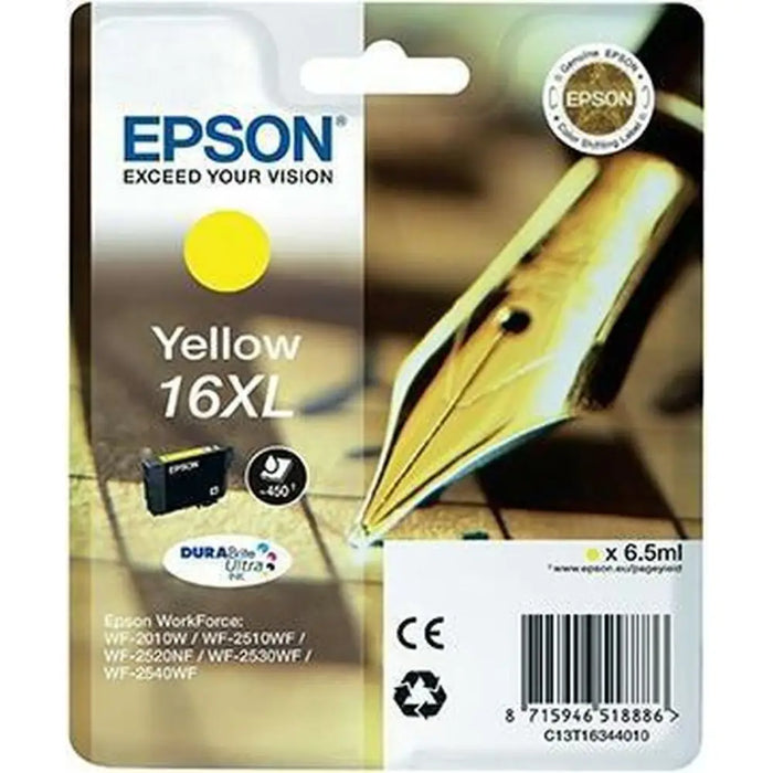 Original Ink Cartridge Epson DURABRITE ULTRA INK - Nº16XL Yellow (10 Units) - Електроника Периферни и резервни