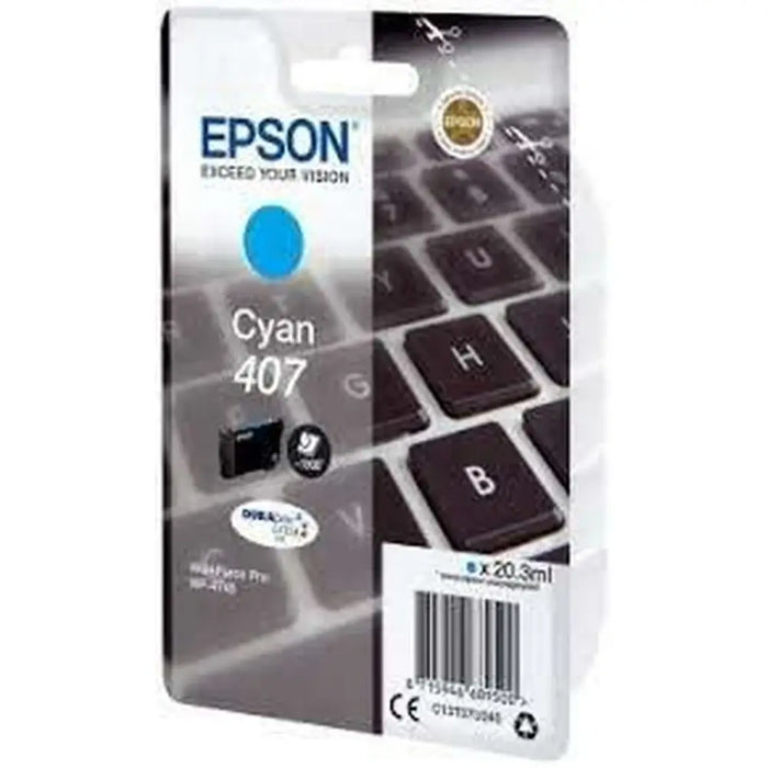 Original Ink Cartridge Epson Nº 407 Cyan (8 Units) - Електроника Периферни и резервни части<<<Компютри|