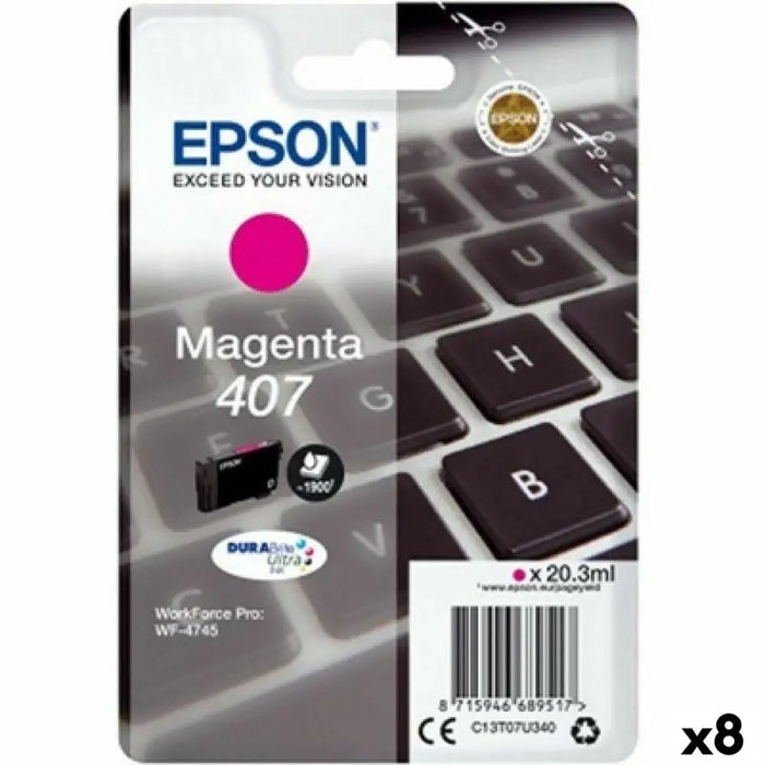 Original Ink Cartridge Epson WorkForce Pro 4745 Series Magenta (8 Units) - Електроника Периферни и резервни