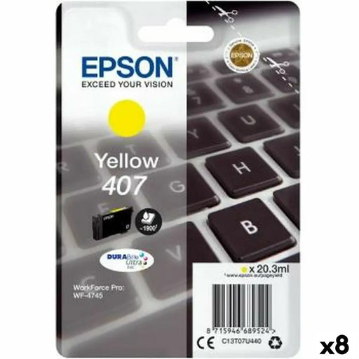 Original Ink Cartridge Epson WorkForce Pro 4745 Series Yellow (8 Units) - Електроника Периферни и резервни