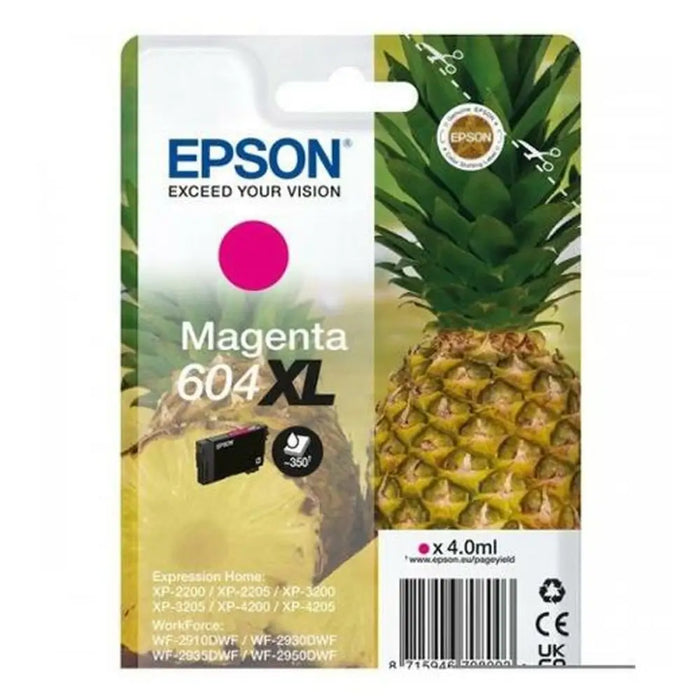 Original Ink Cartridge Epson XP-2200 WF-2910DWF 604XL Magenta (10 Units) - Електроника Периферни и резервни