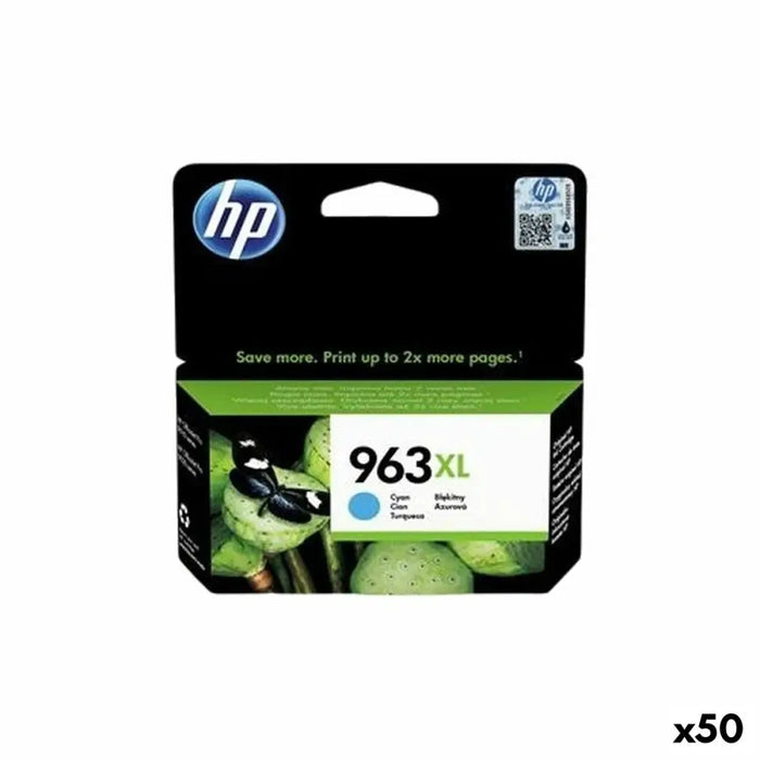 Original Ink Cartridge HP 9010,9012,9014,9015,9016,9019,9020,9022,9025 - Nº 963XL Cyan (50 Units) - Електроника