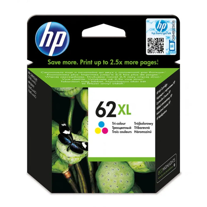 Original Ink Cartridge HP 62XL Cyan/Magenta/Yellow Yellow Cyan Magenta Multicolour - Електроника Периферни и резервни