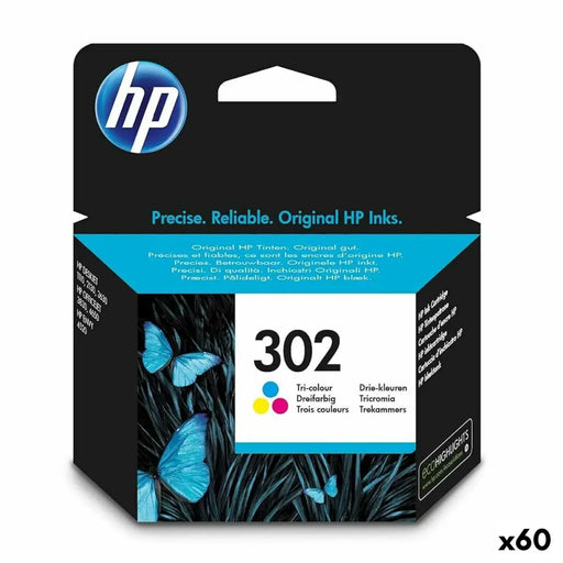 Original Ink Cartridge HP Officejet 3830 All-in-One Nº 302 Tricolour (60 Units) - Електроника Периферни и резервни