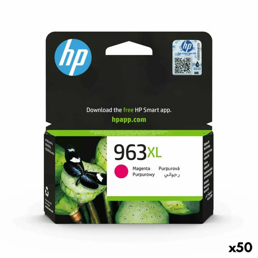 Original Ink Cartridge HP OfficeJet Pro 9010,9012,9014,9015,9016,9019,9020,9022,9025 - Nº 963XL Magenta (50 Units)