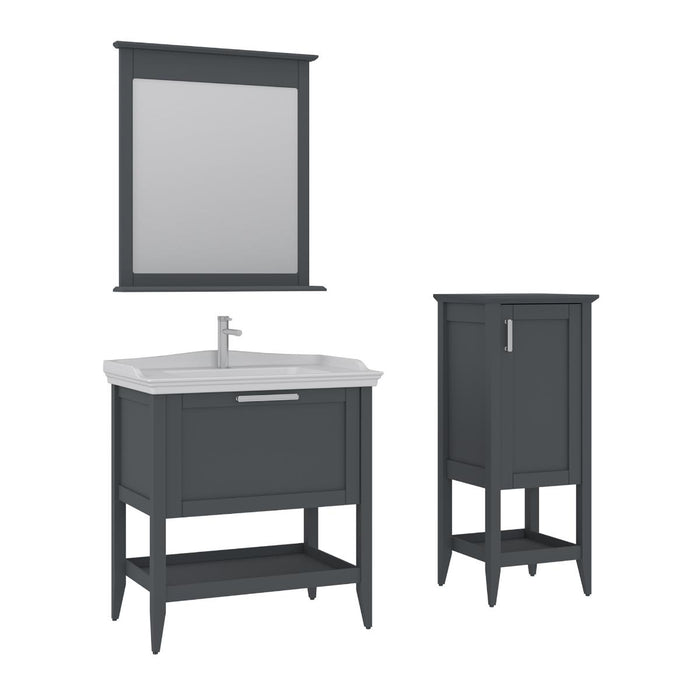 BASTLE BASE CABINET WITH SINK 100CM ANTHRACITE