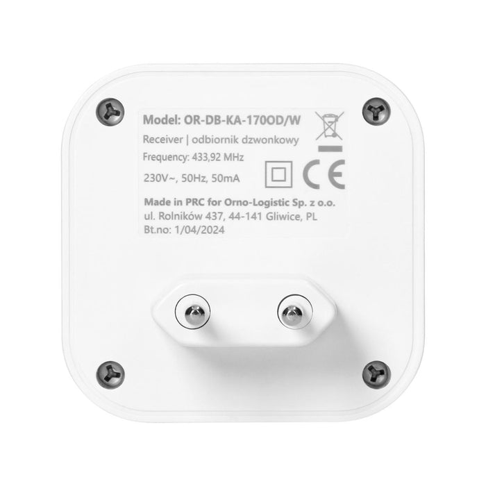 ATEL AC 150M WIRELESS BELL ORNO WHITE