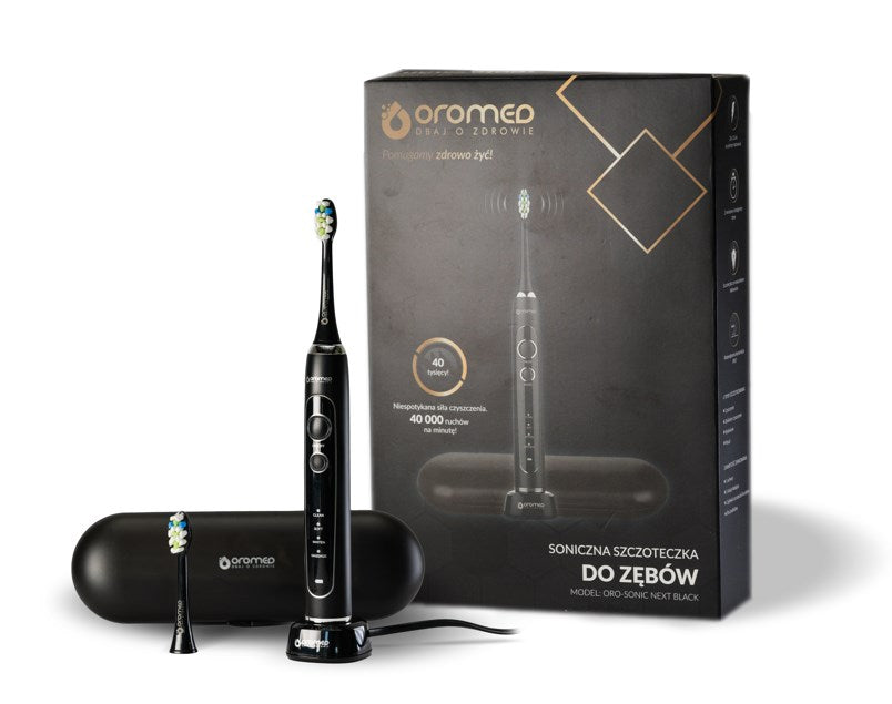OROMED ORO-SONIC NEXT BLACK black sonic toothbrush