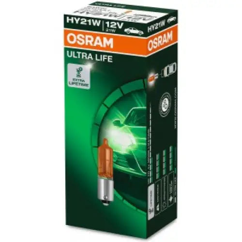 OSRAM ULTRALIFE AUX HY21W 21W 12V CARTON BOX 10 PCS - АВТОАКСЕСОАРИ<<<MaxCar