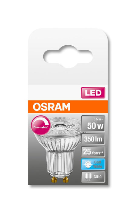 LED LAMP SPOT 4000K GU10 SMOKE. 350LM