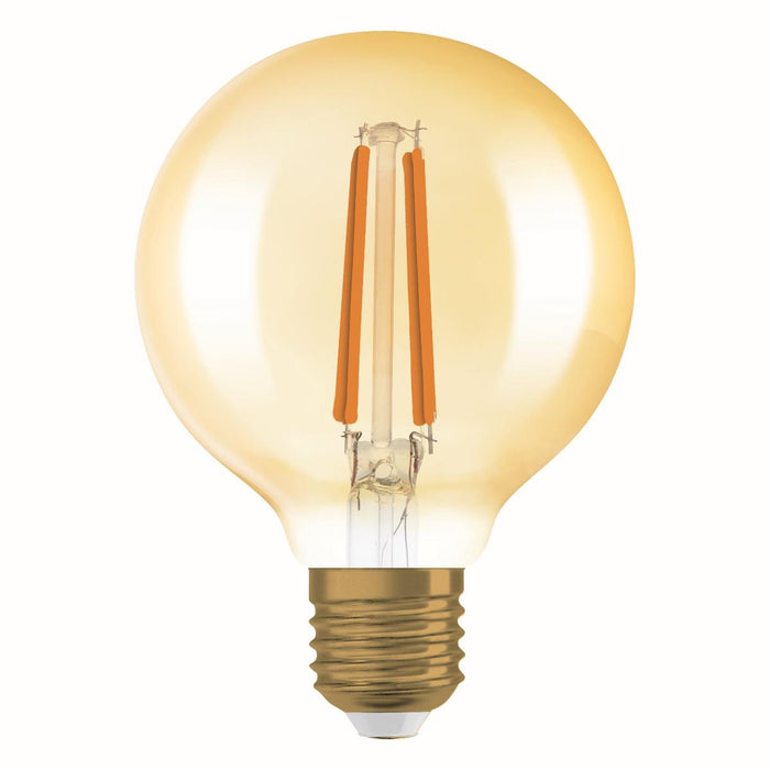 LED LAMP VINTAGE GLOBE80 GOLD60 DIM E27
