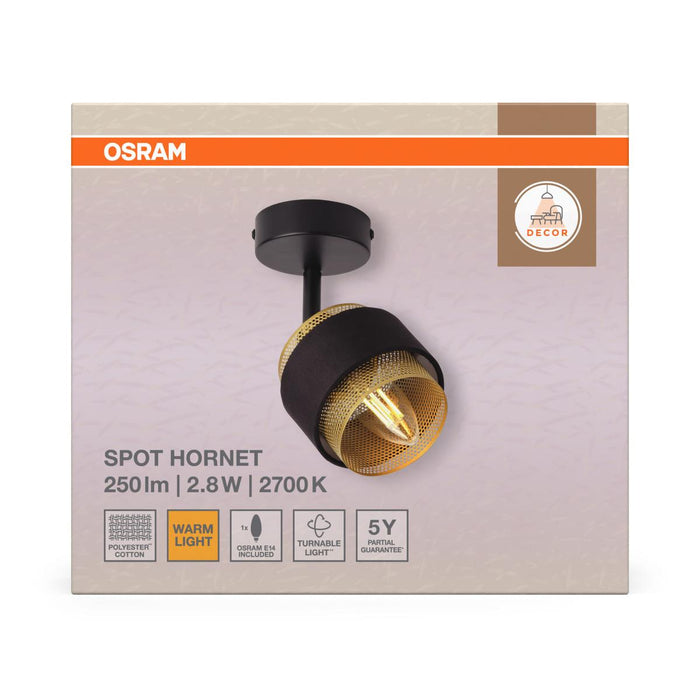SPOTLIGHT HORNET 1XE14 INCLUDED OSRAM LAMP
