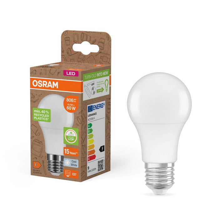 LED LAMP RECYCLED MAT.CLA60 E27 4000K