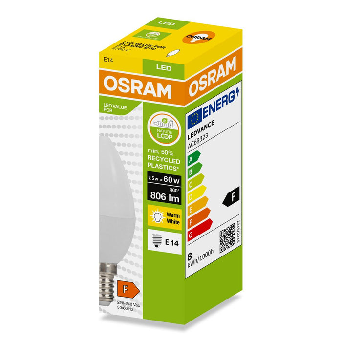 LED LAMP GO GREEN CLB60 2700K 806LM E14