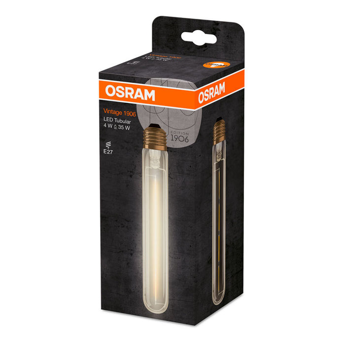 LED BULB VINTAGE E27 4W 2000K 400LM OSRAM TUBULAR