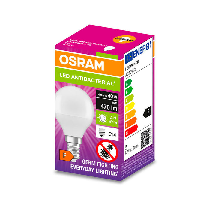 LED ANTIBACTERIAL BULB 470LM 4000K E14 OSRAM