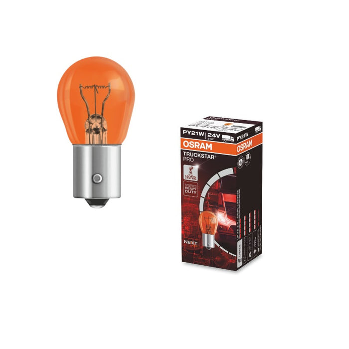CAR LAMP 7510TSP PY21W 24V BAU15S UNPACKED OSRAM