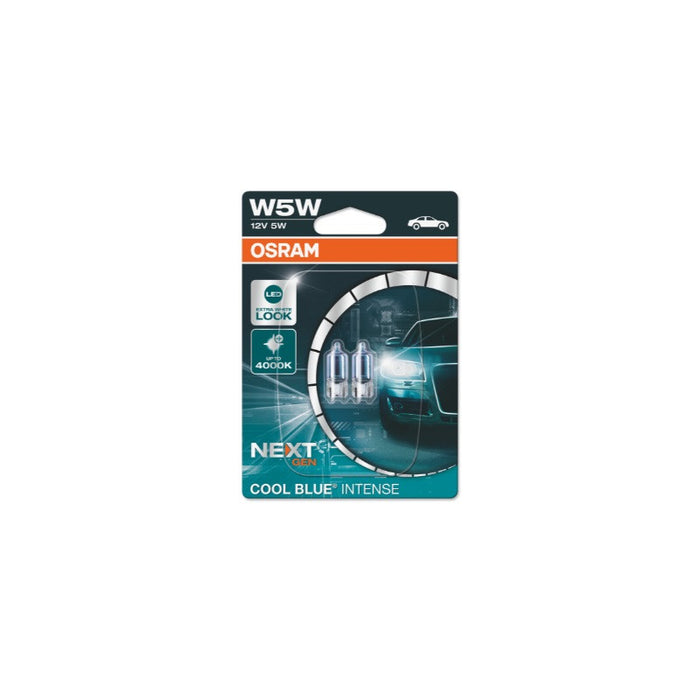 CAR LAMP 2825CBN W5W 12V W2.1X9.5D DUOBLISTER OSRAM