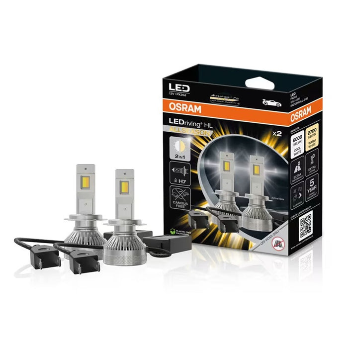 CAR LED LAMPS 64210DWALL H7 LED 45W12V PX26D BOX OSRAM