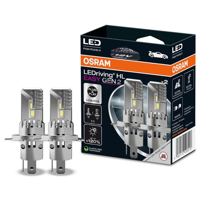 LED AUTO BULBS H4/H19 OSRAM 64193DWESY
