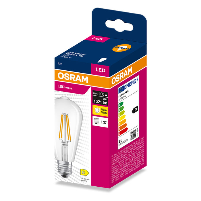 LED BULB FILAMENT E27 11W 2700K OSRAM