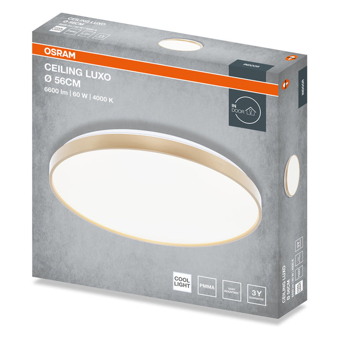 LED CEILING LAMP 60W 56CM 4000K GOLD OSRAM LUXO