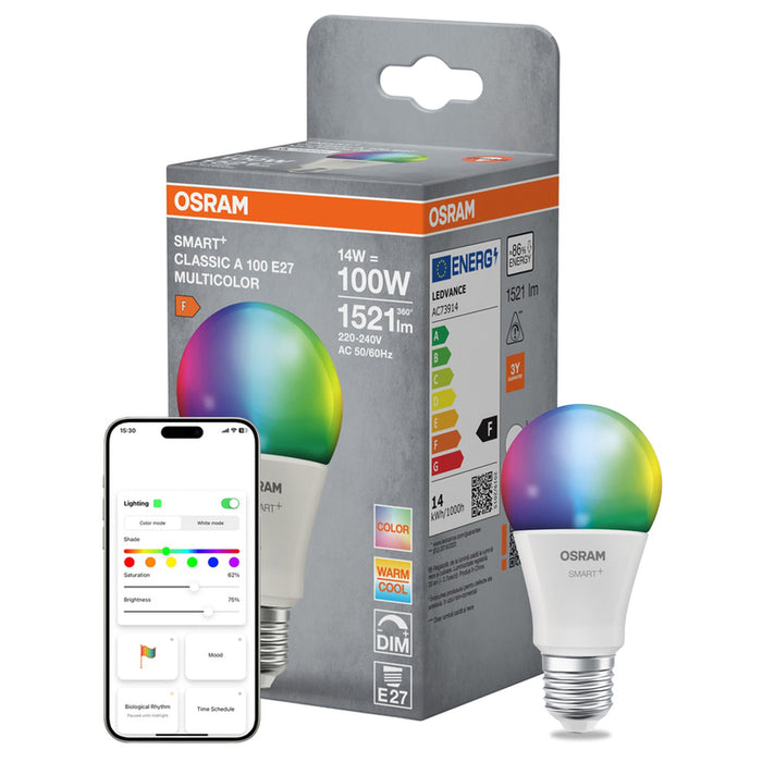 SMART BULB OSRAM SMART+ RGB 14.0W 1521LM