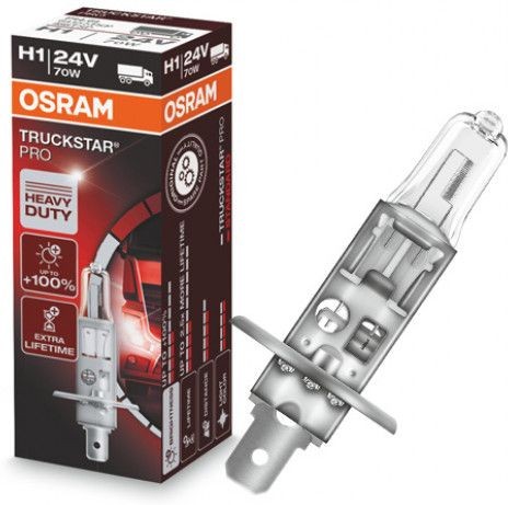 OSRAM TRUCKSTAR PRO H1 70W 24V CARTON BOX 1 PCS