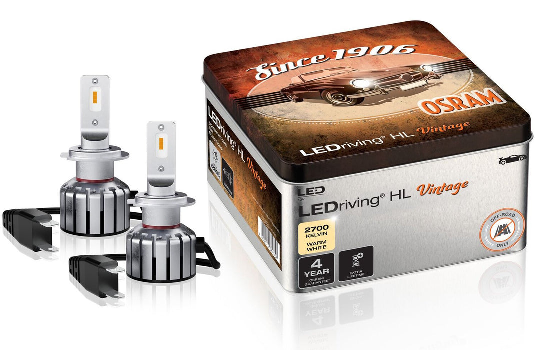 OSRAM LEDriving HL Vintage H7/H18 2700K 18W 12V METAL BOX X2 PCS
