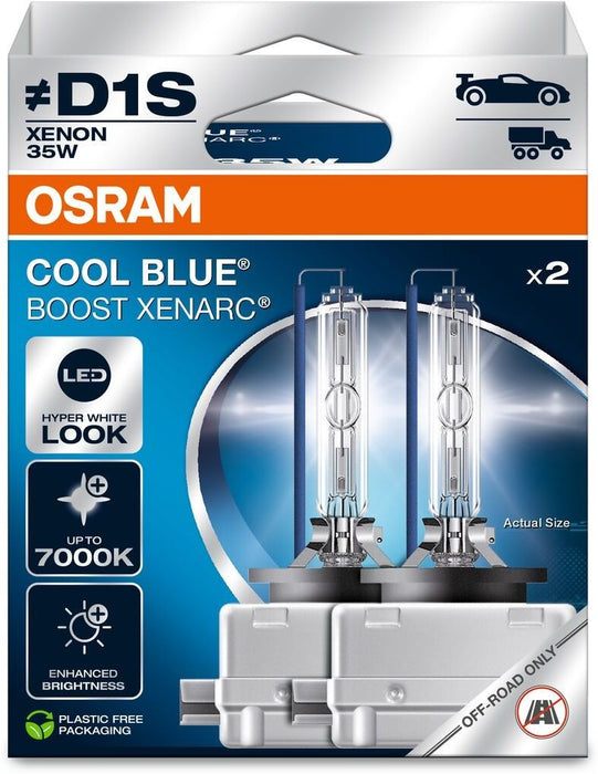 Bulb (Set of 2 pieces) D1S 85V 35W PK32D-2 without road homologation Cool Blue Boost 7000K