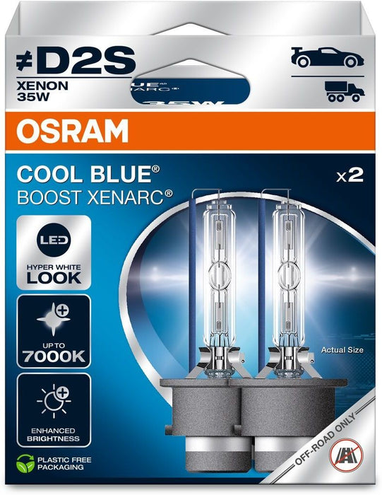 Bulb (Set of 2) D2S 85V 35W P32D-2 without road homologation Cool Blue Boost 7000K
