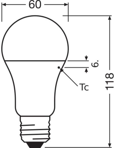 LED LAMP VALUE CLA120 1893lm/865 E27 LEDVANCE
