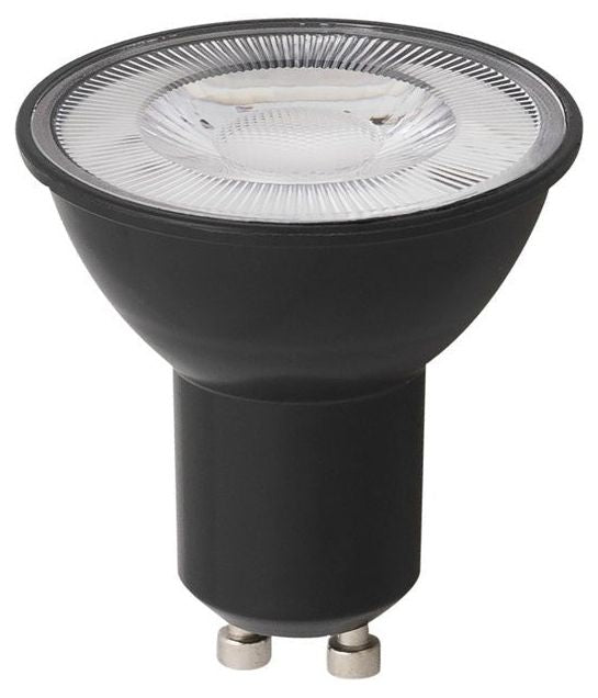 LED LAMP BLACK GU10 120° 6.9W 4000K