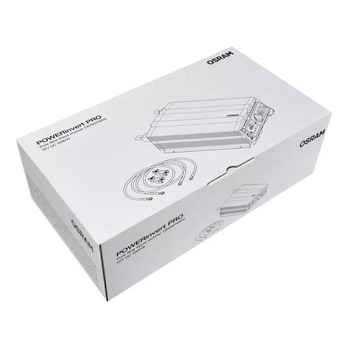 OSRAM Pure Sine Wave Inverter 12V DC 1000W RCD OEINVPAR10