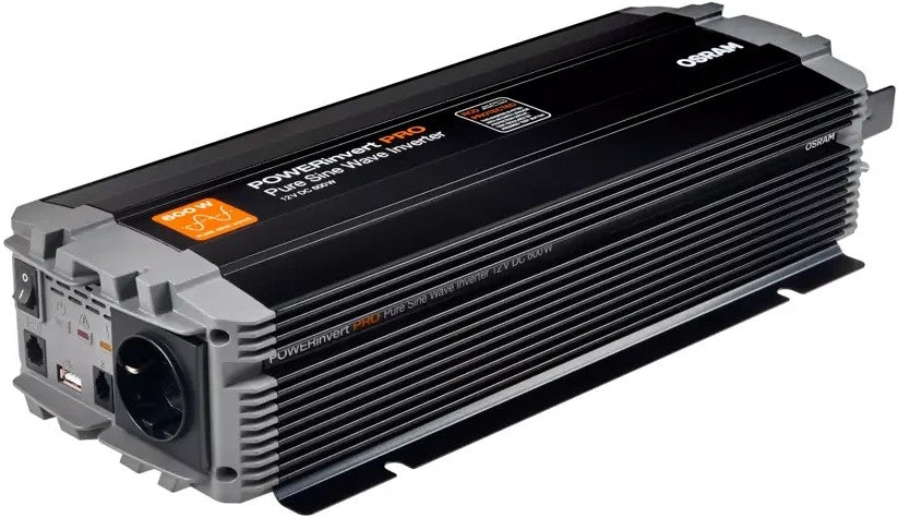 OSRAM Pure Sine Wave Inverter 12V DC 600W RCD OEINVPAR6
