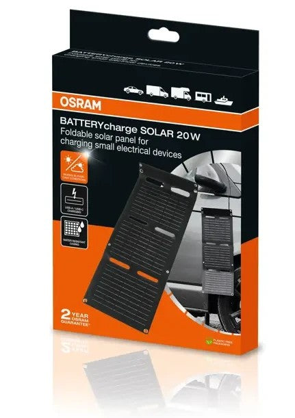 OSRAM BATTERYcharge SOLAR 20W OFSP20 12V СОЛАРНО ЗАРЯДНО УСТРОЙСТВО