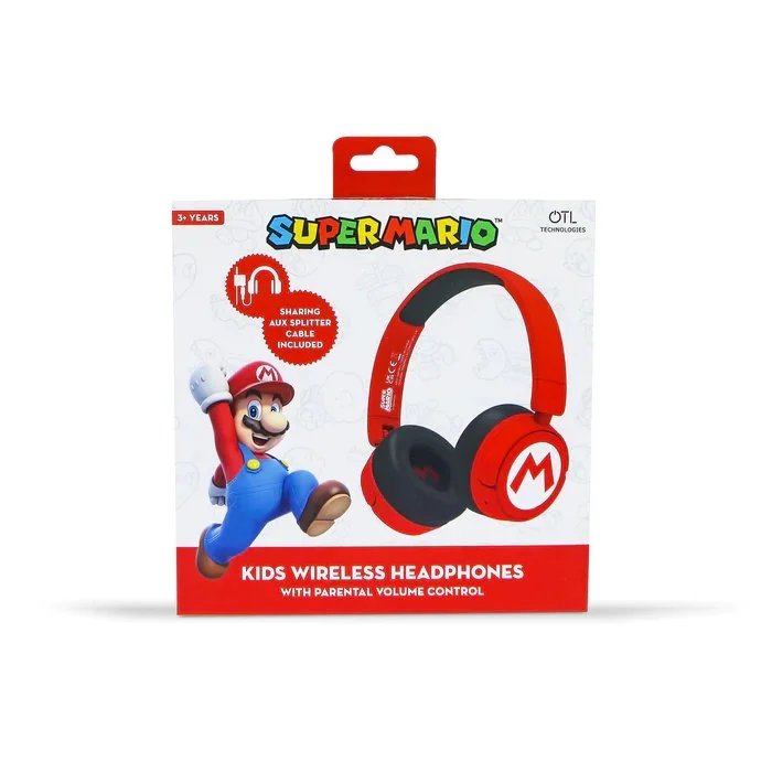 Headphones OTL Super Mario ICON Logo BT - Kids